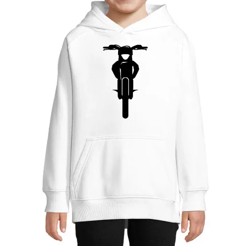 Motorrad Enduro Front Kinder Hoodie Motorrad Enduro Front Hoodie