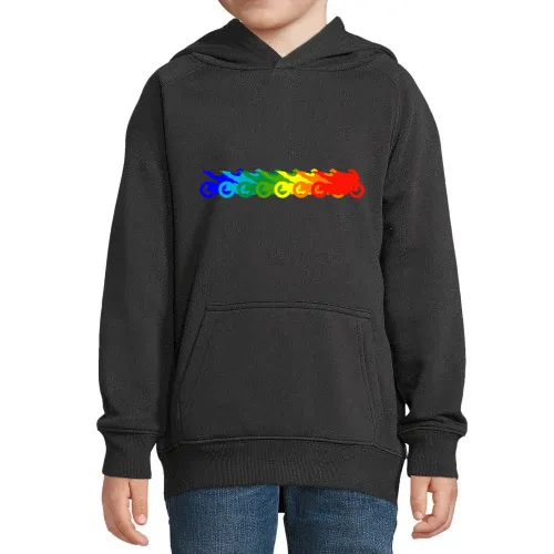 Motorrad farbverlauf Hoodie