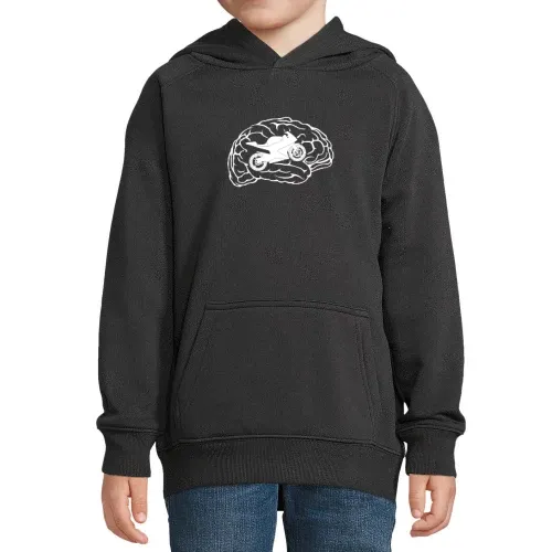 Motorrad Gehirn Rennmaschine Hoodie
