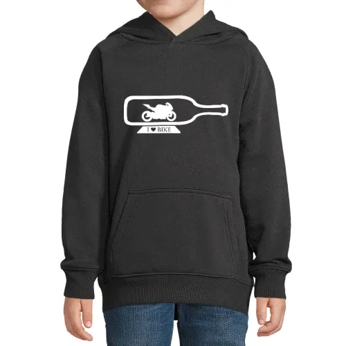 Motorrad in Flasche - Flaschenbike Hoodie