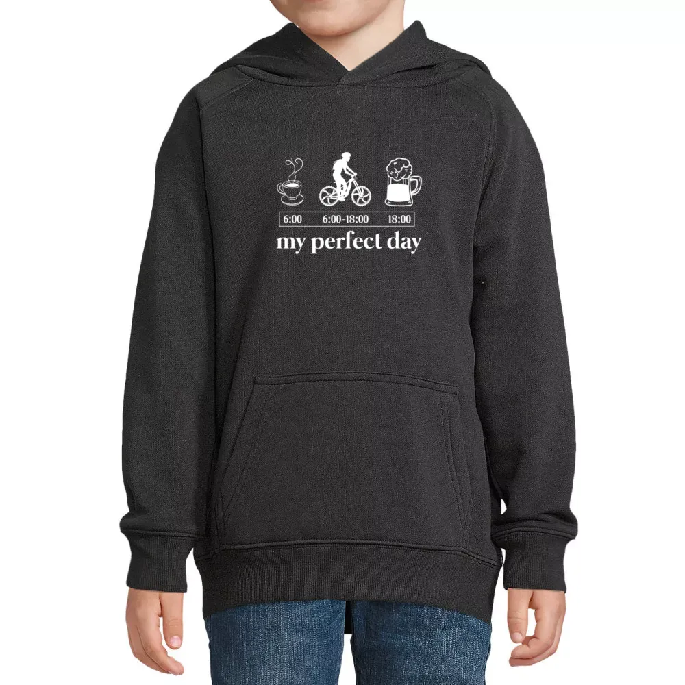  Kinder Hoodie mit Aufdruck 'Mountainbiker Perferkter Tag Ebike Radfahrer'