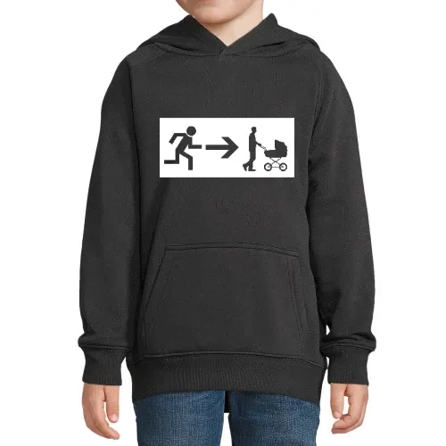 Notausgang Kinderwagen Hoodie