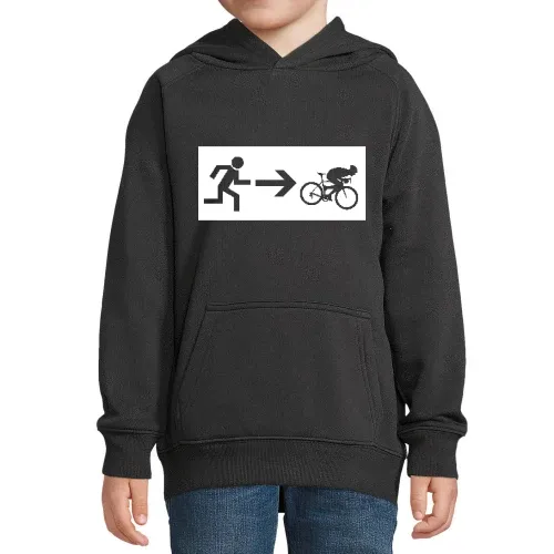 Notausgang Rennrad Hoodie Kinder Stellar