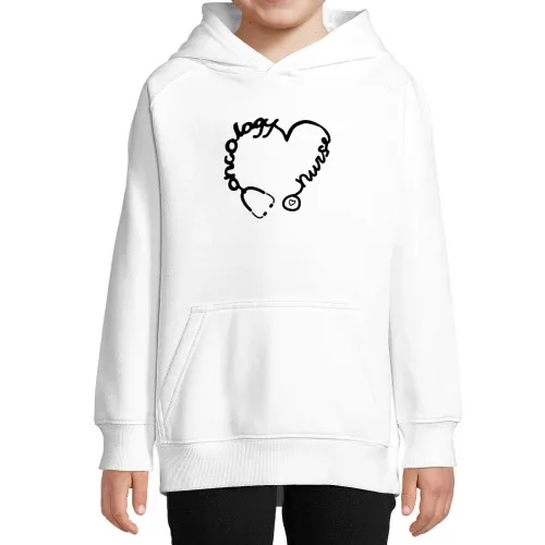Onkologie Krankenschwester Stethoskop Herz Kranken Kinder Hoodie