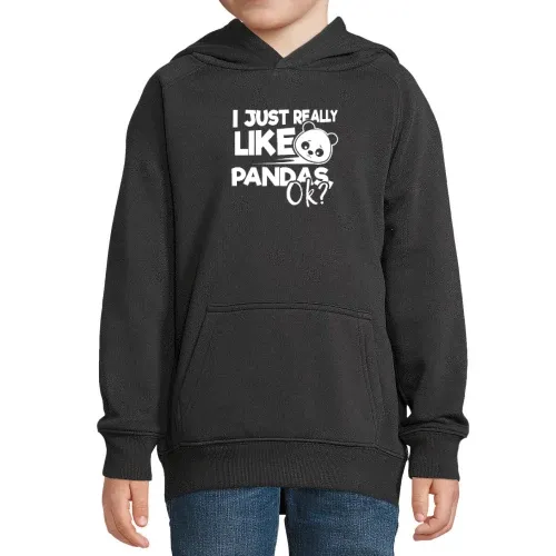 Panda Liebe über Alles Hoodie Kinder Stellar