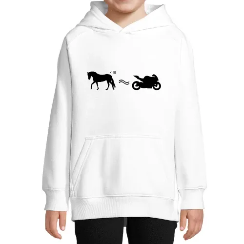 Pferd ist Motorrad Hoodie