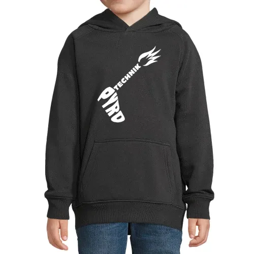 Pyrotechnikhand in Schrift Kinder Hoodie