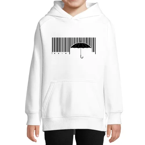 Regen Strichcode Hoodie Kinder Stellar