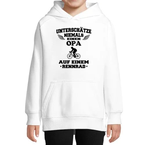 Rennrad Opa Radfahrer Rente Großvater Geschenkidee Hoodie