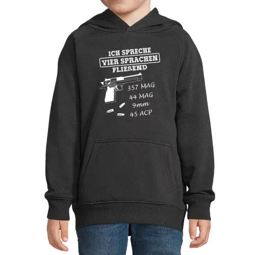 Schützenverein Schießstand Pistolen Revolver Motiv Hoodie Kinder Stellar