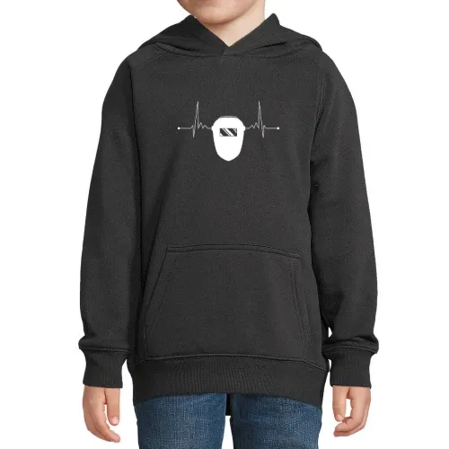 Schweißer Schweißmaske Herzschlag Schweißen Motiv Hoodie