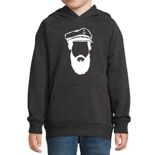 Seemann mit Bart Kinder Hoodie Seemann mit Bart Hoodie