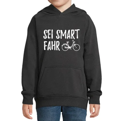 Sei Smart fahr Rad Kinder Hoodie Sei Smart fahr Rad Hoodie