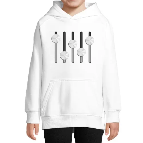 Silberne Schieberegler Hoodie Kinder Stellar
