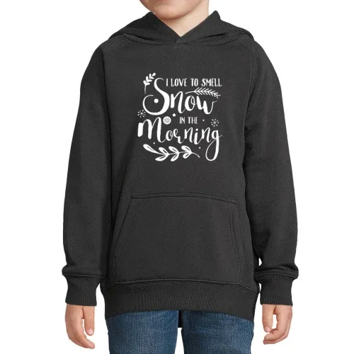 Ski Skifahrer Snowboarder Love Snow Wintersport Hoodie Kinder Stellar