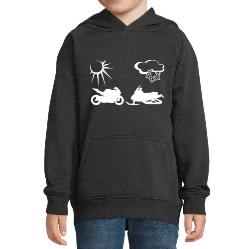 Sommer- vs. Wintermobile Hoodie Kinder Stellar