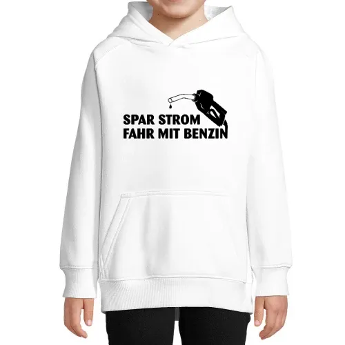 Spar Strom, fahr mit Benzin Hoodie Kinder Stellar