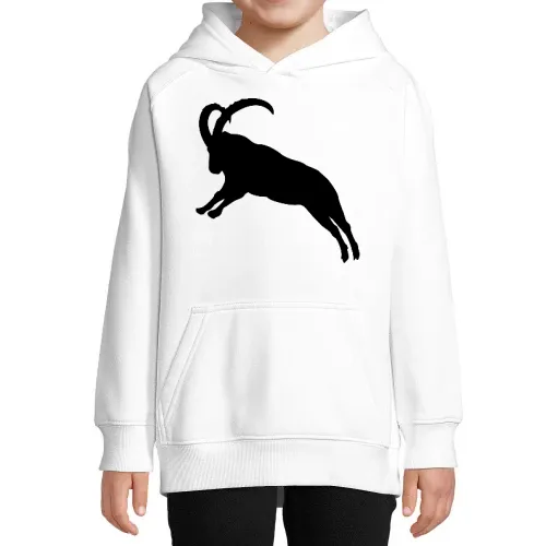springender Steinbock Kinder Hoodie