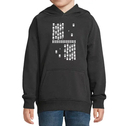 Straßeverkehr vor Zebrastreifen Hoodie
