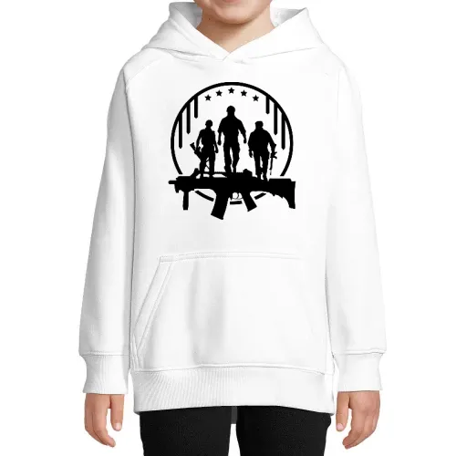 Sturmgewehr Logo - Bundeswehr Soldat im Einsatz Kinder Hoodie