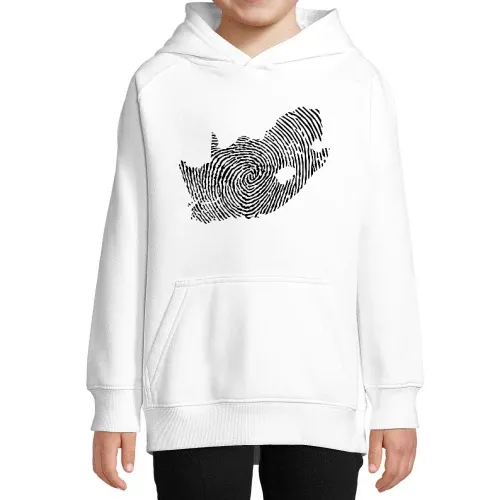 Südafrika Fingerabdruck Kinder Hoodie Südafrika Fingerabdruck Hoodie