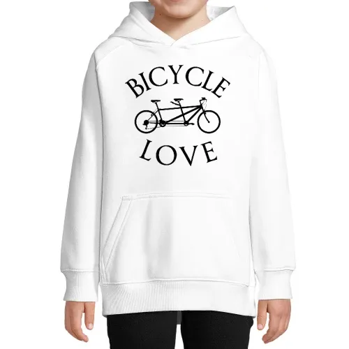 Tandem Fahrrad Kinder Hoodie