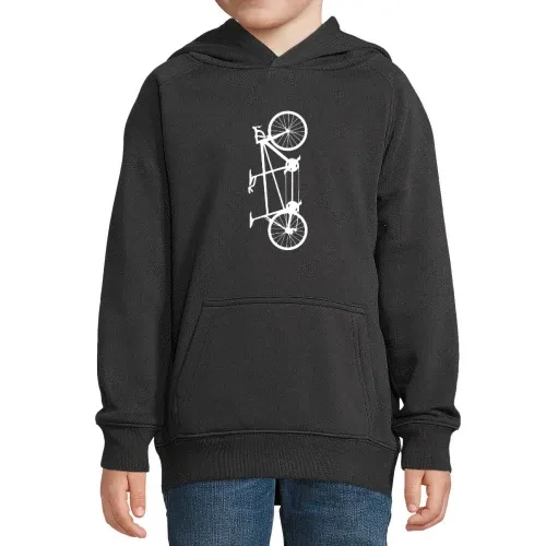 Tandem Fahrrad vertikal hochkant Hoodie