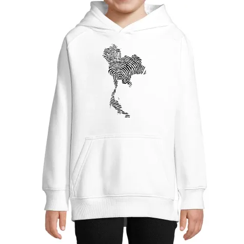 Thailand Fingerabdruck Hoodie Kinder Stellar