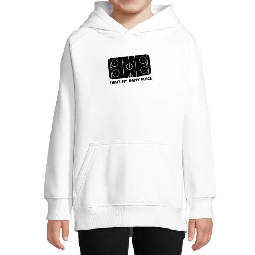 That s My Happy Place Eishockey Ice Hockey Spruch Hoodie Kinder Stellar