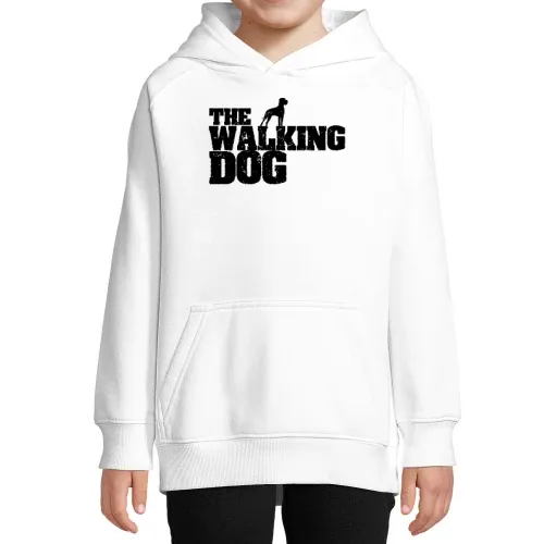 The Walking Dog Zombie Hunde Design Geschenkidee Hoodie Kinder Stellar