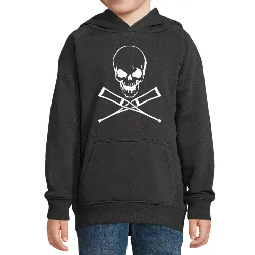Totenschädel mit Krücken Kinder Hoodie