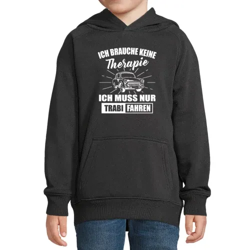 Trabi Therapie DDR Ostdeutschland Ossi Geschenk Hoodie Kinder Stellar