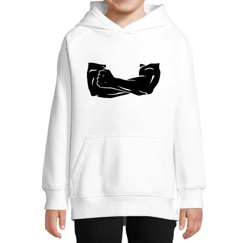 verschrenkter Arme mit Faust Hoodie