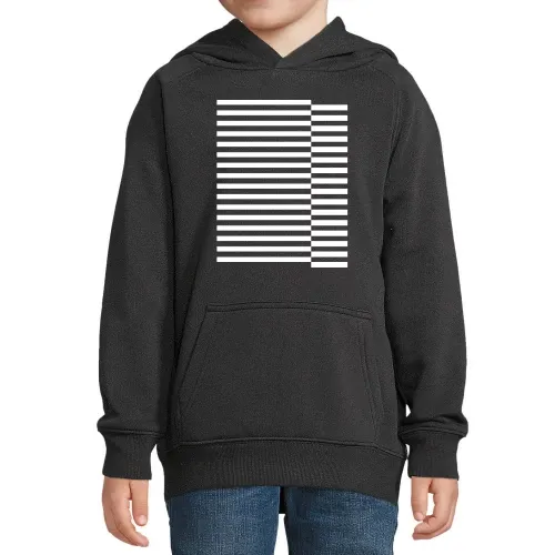 versetzte Streifen Kinder Hoodie versetzte Streifen Hoodie