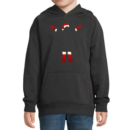 Weihnachtsmann im dunkeln Hoodie