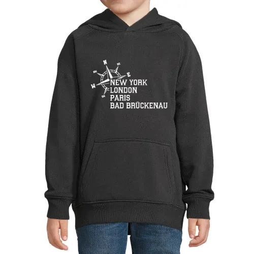 Weltstadt Bad Brückenau Hoodie Kinder Stellar
