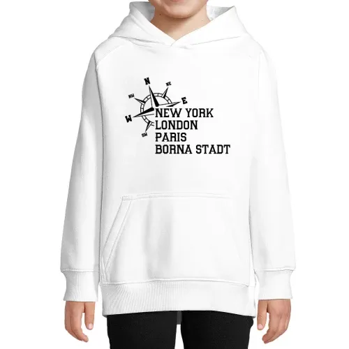 Weltstadt Borna Stadt Hoodie Kinder Stellar
