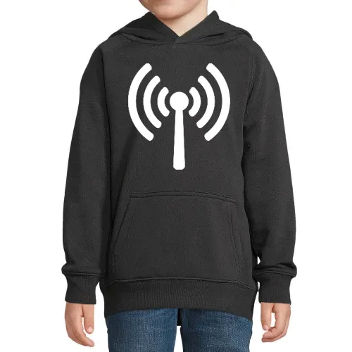 WLAN Sendemast Kinder Hoodie