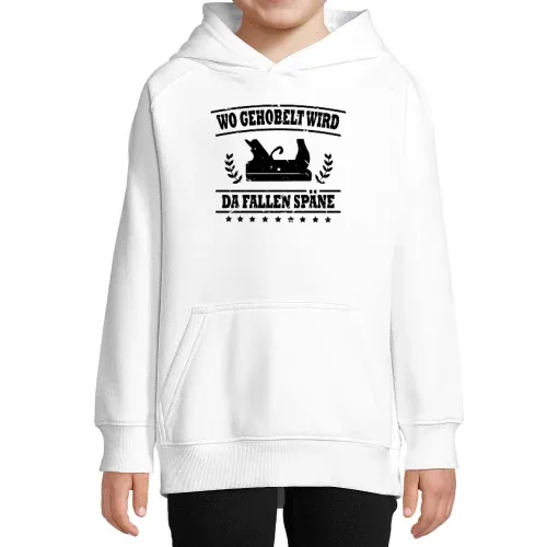 Wo Gehobelt Wird Da Fallen Späne Handwerker Spruch Kinder Hoodie