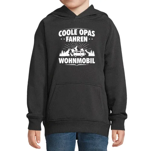 Wohnmobil Opa Großvater Rentner Camping Womo Hoodie Kinder Stellar
