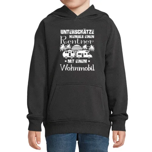 Wohnmobil Opa Rentner Camper Wohnwagen Womo Wowa Hoodie Kinder Stellar