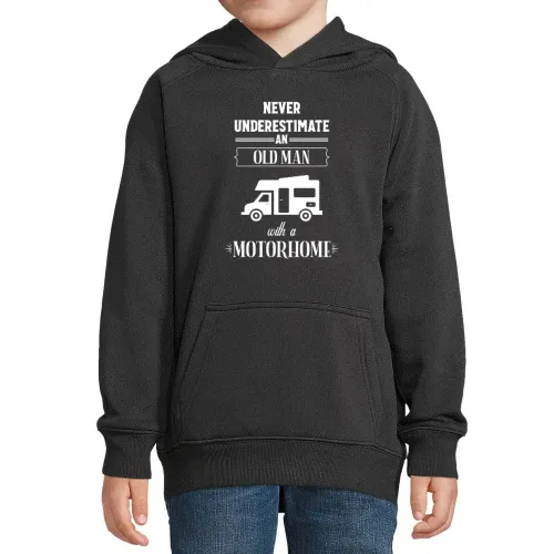 WOMO Wohnmobil Camper Camping Rentner Alter Mann Kinder Hoodie