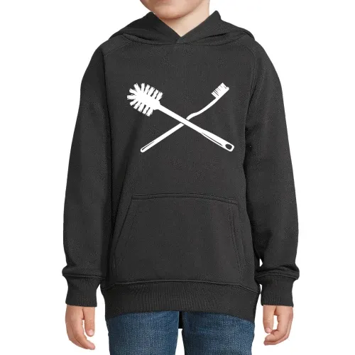 Zahnbürste und Klobürste Hoodie