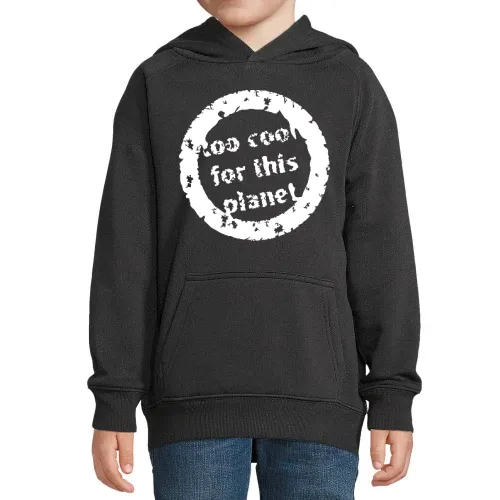 zu cool für diesen Planeten Hoodie Kinder Stellar