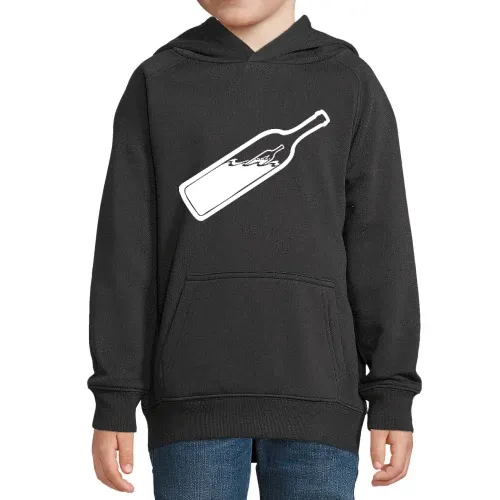 Zwei Flaschepost in Flasche Hoodie Kinder Stellar