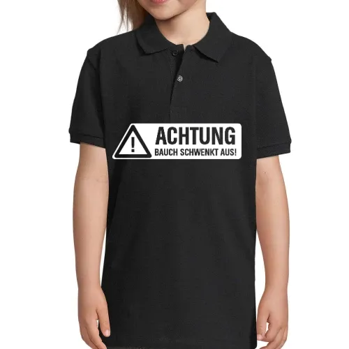 Achtung Bauch schwenkt aus! Kinder Polo