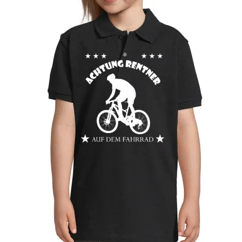 Achtung Rentner auf dem Fahrrad Polo Kinder Perfect