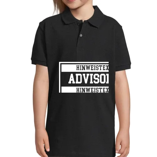 Advisory Hinweis Label  Polo Kinder Perfect