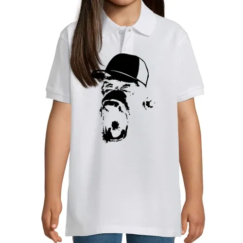 Affe mit Basecap Polo Kinder Perfect