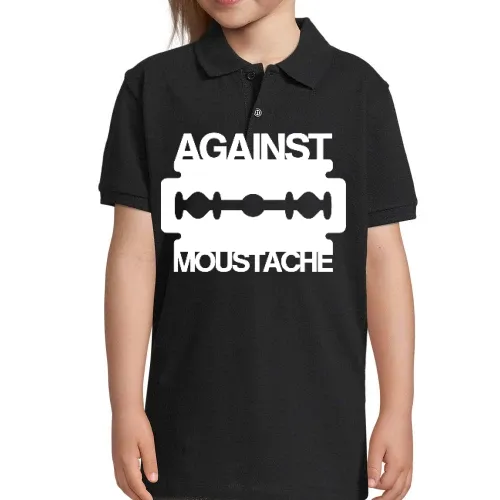 Against Mustache Rasierklinge Kinder Polo